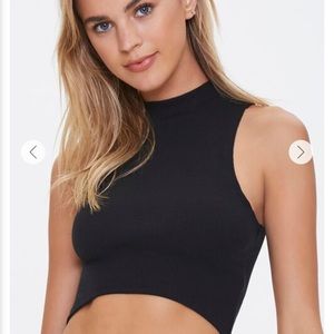Ribbed Mock Top